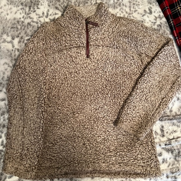 True Grit Sherpa 1/4 Zip Pullover - Picture 1 of 5